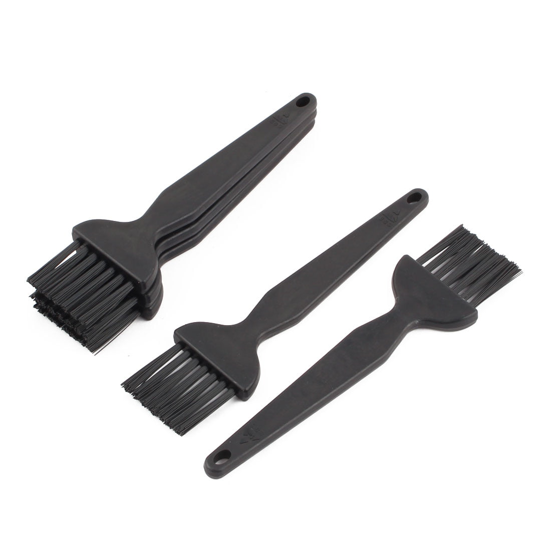 Black Plastic Anti-Static Electronic Cleaning Stiff Bristles Scrub Brush Cleaner 