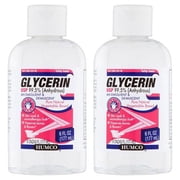 (2 pack) (2 Pack) Humco Glycerin USP An Emollient & Demulcent, 6 fl oz
