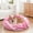 Pink, variant on Vaukki 23"Dog Bed with Non Slip Bottom,Soft Warm Faux Fur Pet Bed,Comfortable Donut Round Plush Dog and Cats Beds,Pink