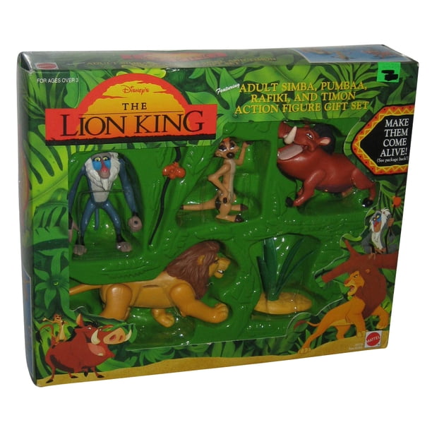 Disney Lion King Adult Simba Pumbaa Rafiki & Timon Figure Action Gift Set