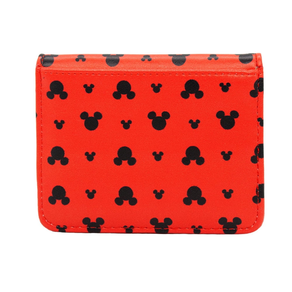 Disney Mickey Long Women's Wallet Female Purses Fashion Coin Purse Card  Holder Wallets Zipper Pu Leather Clutch Money Phone Bag