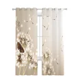 thumbnail image 6 of Dandelion Butterfly Flower Plant Tulle Sheer Curtains for Living Room ration Window Curtain for Bedroom Voile Organza Drapes, 6 of 7