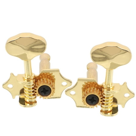 FRCOLOR  2 Pcs Electric Guitar Tuner Acoustic Tuning Machines Golden