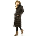thumbnail image 2 of Haute Edition Women's Maxi Length Quilted Puffer with Faux Fur Lined Hood, 2 of 5