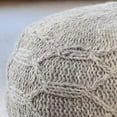 thumbnail image 5 of Christopher Knight Home Malibu Fabric Pouf, Grey, 5 of 7