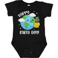 thumbnail image 3 of Inktastic Happy Earth Day Cute Smiling Planet Earth with Tree Boys or Girls Baby Bodysuit, 3 of 5