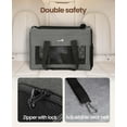 thumbnail image 3 of Airline Approved Soft-Sided  for Cats & Dogs  to 12lbs, Breathable and Stable Travel Bag with Safety Features Gray, 3 of 8