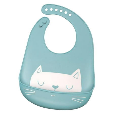 

Dezsed Baby Eating Silicone Bib Three-dimensional Waterproof Super Soft Rice Bag on Clearance Blue