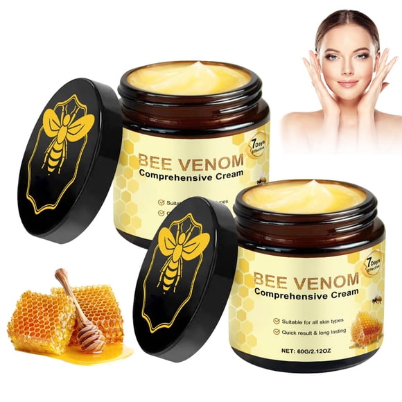 Crema hidratante para la piel docucher con veneno de abeja 2x60 g