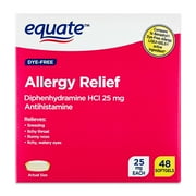 EQ Dye Free Allergy Softgel, 48ct