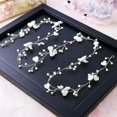 thumbnail image 2 of YooGuoGuo Hair Vine - Elegant Accessories for Weddings, Bridesmaids, and Flower Girls, Suitable for All Hair Types (Silver Flower 100), 2 of 6