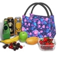 thumbnail image 3 of Fotbe Blue Skull Rose Bolsa Térmica Portátil con Estampado, Bolsa de Entrega de Alimentos Aislada, Bolsa Reutilizable de Gran Capacidad para Comidas y Supermercado, 3 of 6