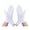 White, variant on 1 Pair Unsiex Winter Gloves Five Fingers Solid Color Elastic Anti-slip Sun Protection Breathable Soft Stage Performance Auction Ritual Girl Gloves Fall Spring Gloves
