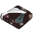 thumbnail image 4 of Junzan Eiffel Tower Print Flannel Fleece Blanket Throw Blanket For Bed,Sofa,Couch,Travel,Camping(50"X40"), 4 of 9
