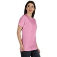thumbnail image 2 of Inkmeso Womens Basic Crewneck Tshirt Short Sleeve Regular Fit Long Tee Workout Top, 2 of 8