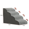thumbnail image 2 of Dog Stairs Non-Slip Ramp Stairs Dog Ramp for Bed Dog 4 Tiers Training Stairs Removable and Washable, 2 of 7