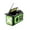 Green, variant on Weather Alert Radio, Multifunction Radio, Household Multifunctional Disaster Prevention Emergency Hand Crank Generator Radio Flashlight Solar Charger ,Listen Anytime, Anywhere