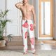 thumbnail image 2 of Fotbe Pink Hearts Pantalones de Pijama para Hombre, Pantalones de Dormir, Pantalones de Casa con Cintura Ajustable y Bolsillos-Small, 2 of 6