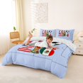 thumbnail image 3 of Erosebridal American Ball Sport Queen Duvet Cover Set,Football Ball Games Bedding For Kids Boys,Reversible 3pcs,No Comforter, 3 of 6