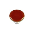 thumbnail image 1 of Hot Knobs HK1006-KRB Coucher de Soleil Corail Rond Verre Armoire Bouton - Noir Poste, 1 of 1