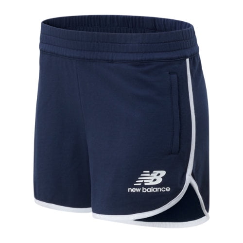 New Balance Ess Icon Womens Active Shorts Size Xl, Color: Navy/White