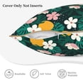 thumbnail image 3 of KLL Tropical Fruit Decorative Throw Pillow Covers Velvet Soft for Couch Sofa Bedroom Living Room Outdoor (No pillow core)- 20"x20", 3 of 5