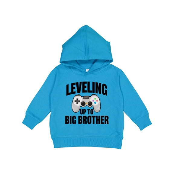 Inktastic Leveling Up to Big Brother Toddler Hoodie