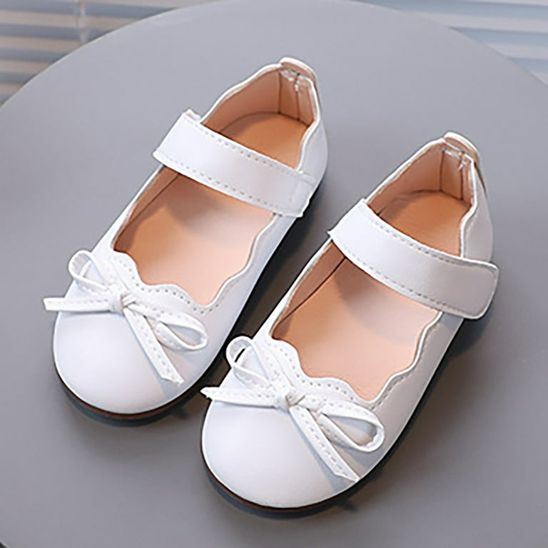 BOBOGOJP Toddler Girl Dress Shoes Bow Knot Mary Jane Flat Shoes