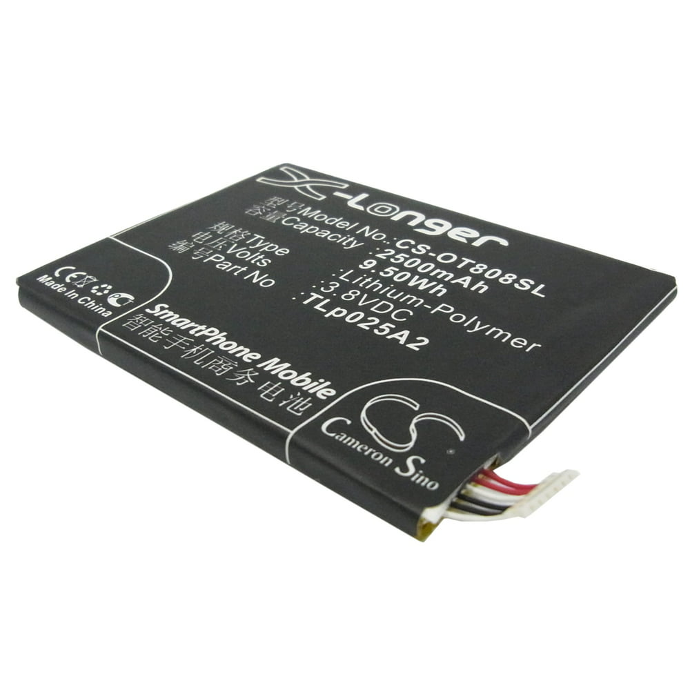 Replacement Battery For Alcatel 3.8v 2500mAh / 9.50Wh Mobile