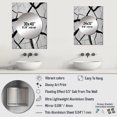 thumbnail image 4 of Designart "Soothing Cracks in Black and White" Abstract Collages Mirror Wall Decor - Modern Grey Abstract Mirror Wall Art For Entryway - 32" x 24" Inch, 4 of 5