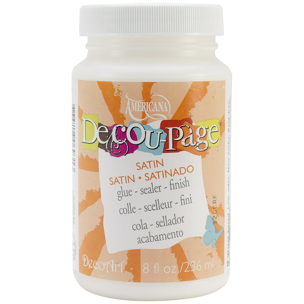 Americana DecouPage Glue Widemouth Jar8oz Satin