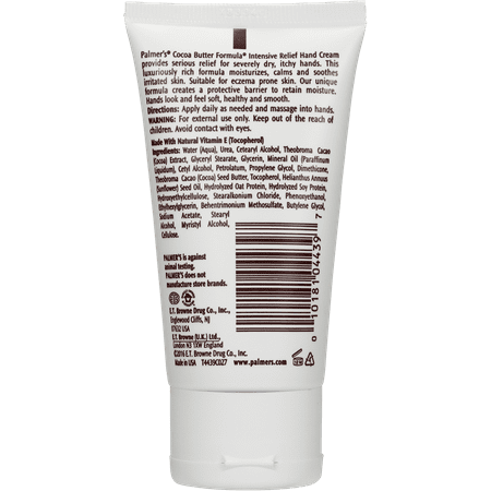 Cocoa Butter Intensive Relief Hand Cream by Palmers for Unisex - 2.1 oz Cream