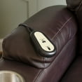 thumbnail image 6 of Powell Marciona Power Lift Recliner Chair with with Heat and Massage, Chocolate Faux Leather, 6 of 31