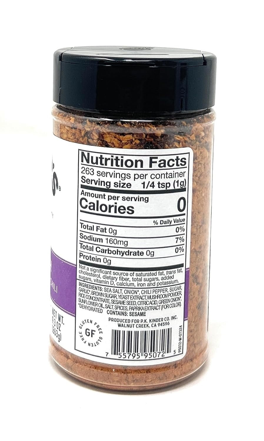Kinder's Chili Crunch Seasoning, 9.3 Ounce
