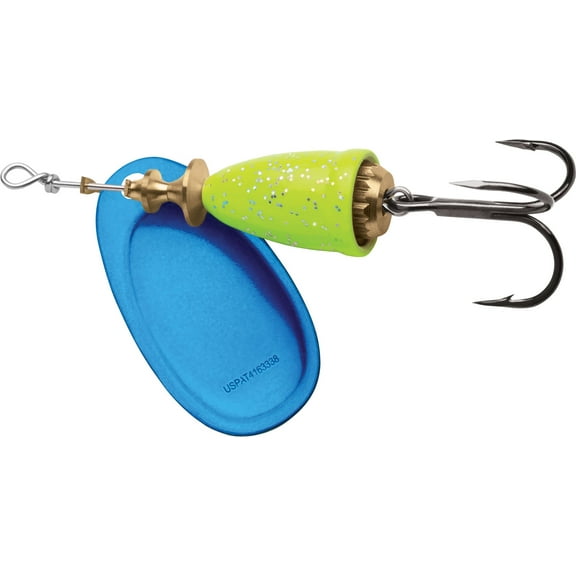 Blue Fox Classic Vibrax 04 Terminal Tackle, Chartreuse Blue Candy Back, Size 4 60-40-274IC