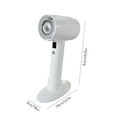 thumbnail image 3 of Lksixu Small Handheld Fan, Portable Personal Turbo Desk Fan with Base, USB Rechargeable Battery Operated Eyelash Fan Desktop/Handheld 3 Speed Quiet Strong Airflow Cooling Fan for Office Travel Outdoor, 3 of 9