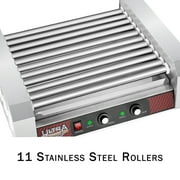 Great Northern Popcorn 11 Roller Hot Dog Machine with Dual Temperature Zone