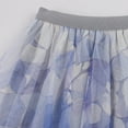thumbnail image 6 of Aueoeo Tulles Skirts for Women ,Mesh Layered Maxi Skirt, Elegt Flower Printed Dress, High Elastic Waist Party Yarn Skirt Blue XL, 6 of 7