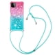thumbnail image 1 of Funda para Samsung Galaxy A22 5G Brillantina Líquida Divertida Reluciente y con Cristales en Movimiento Cuerpo Cruzado con Cordón Ajustable, 1 of 5