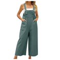 thumbnail image 1 of ICHUANYI Clearance Women's Summer New Women's Casual Color Collar Loose Suspenders Jumpsuit(Blue, S) ICHUANYI WER2023081017779, 1 of 4