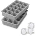 thumbnail image 2 of Tovolo Perfect Cube Ice Trays S/2 Oyster Gray, 2 of 6