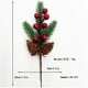 thumbnail image 1 of Bayas rojas de Navidad para decoración de relleno de árbol de Navidad, ramitas de bayas de Navidad, tallos para manualidades, guirnalda, adornos Deco, 1 of 4