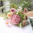 thumbnail image 4 of HengDidi Realistic Artificial Flower Bouquet Vibrant Fake Floral Arrangement for Home Decoration Wedding Centerpiece Party Decor Vase Not Included, 4 of 8