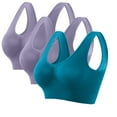 thumbnail image 1 of Fiudx Sujetador Deportivo Sin Costuras, Sujetador de Yoga Sin Aros con Almohadillas Extraíbles, Ropa Interior Súper Transpirable, Ajuste Cómodo y Ligero, Uso Diario Informal, Estilo de Vida Activo pa, 1 of 4