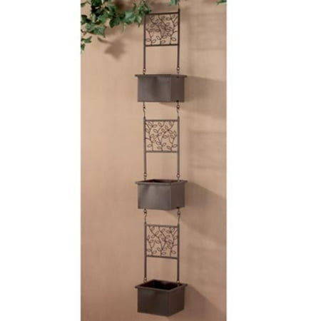 3 Tier Brown Hanging Outdoor Patio Garden Planters 57 3 Tier Brown Hanging Outdoor Patio Garden Planters 57