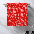 thumbnail image 4 of Christmas Red Snowflakes Ho Hand Towels for Bathroom Set of 2 Bath Hand Towels Soft Absorbent Decorative Hand Towel for Bathroom Kitchen Yoga Home Decor 14 x 28 in, 4 of 6
