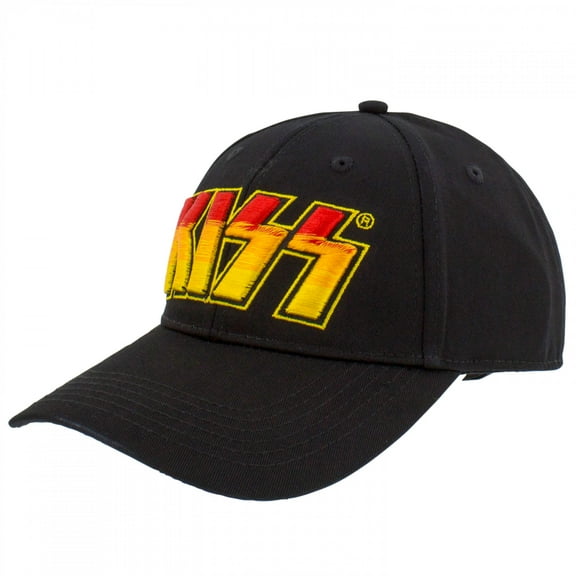 KISS Men's Classic Logo Hat Adjustable official Black