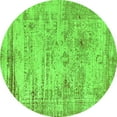 thumbnail image 1 of Ahgly Company Indoor Round Oriental Green Industrial Area Rugs, 4' Round, 1 of 4