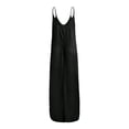 thumbnail image 4 of Vestido largo HUOGUO vestido sin mangas con cuello en V y estampado para mujer, 4 of 5
