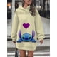 thumbnail image 5 of Vestido con capucha para mujer, informal, estilo minimalista callejero, vestido a la moda, sudaderas con capucha, chándal 3d, ropa de calle de estilo coreano, 5 of 5